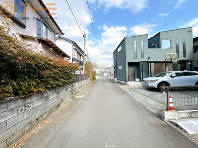 【前面道路含む現地写真】 | 葵区与一4丁目　新築戸建　1号棟