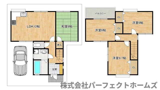 神宮寺2丁目中古戸建の間取り