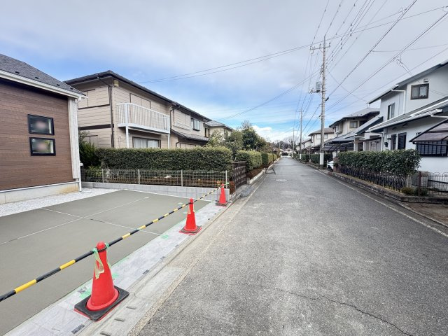 入間市野田・全1棟　新築一戸建　～平屋建て～の前面道路含む現地写真|現地写真(2026年1月29日撮影)