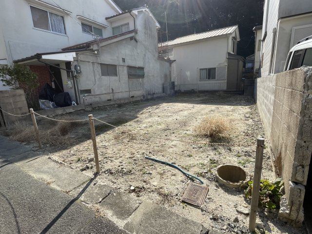 北白川仕伏町 建築条件無し 土地の外観
