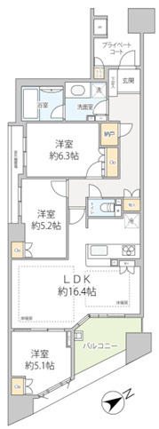 プラウドシティ上池袋の間取り