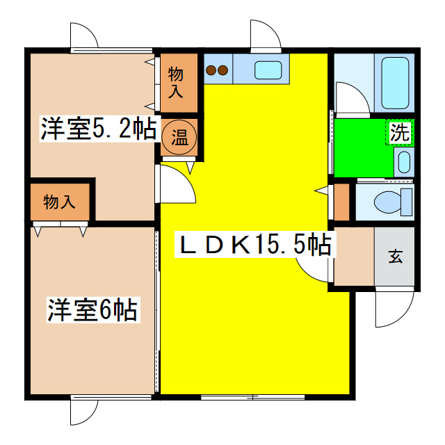 クレストⅡの間取り