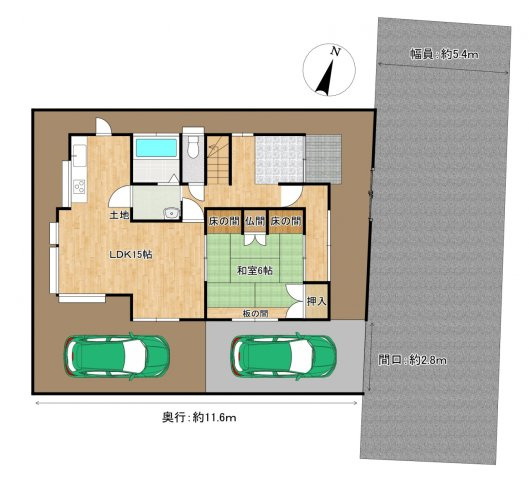 加古川市西神吉町岸の中古一戸建の区画図