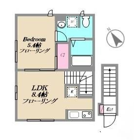 カーサ　ビアンカ　トキワダイの間取り