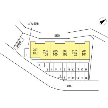 フェリースの区画図