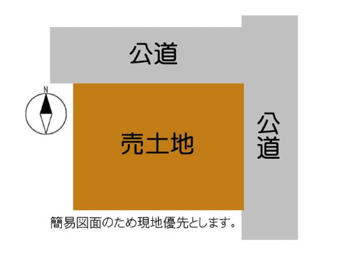 知多郡武豊町字天神前１丁目　売り土地の土地図