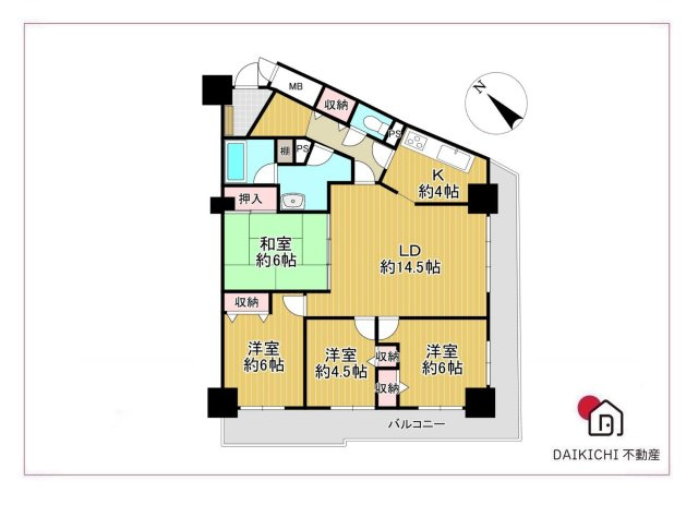 【間取り】 | ダイアパレスBW深谷