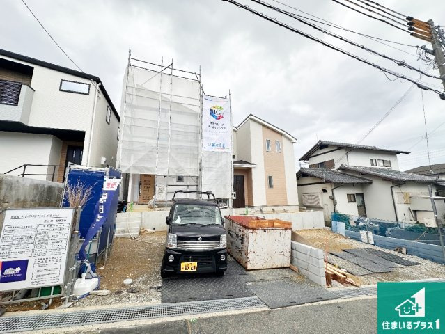 神戸市垂水区本多聞　新築一戸建ての外観|現在の進捗状況です！順調に作業進行中、完成が待ち遠しいです！詳細の間取り等、お気軽にお問い合わせください！