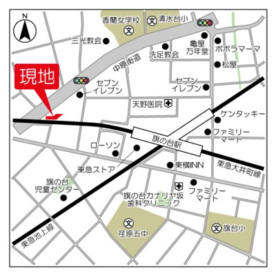 【地図】 | スタイリオ旗の台Ⅱ