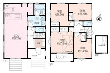 【広々リビングと落ち着きのある住空間】上矢部町新築戸建ての画像