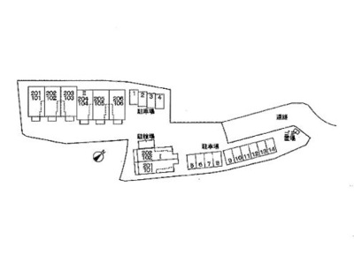 【区画図】 | メゾン・デンⅠ、Ⅱ