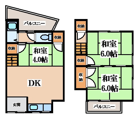 【間取り】 | 南天荘Ⅱ
