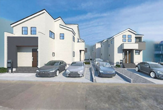 【外観パース】 | 町田市真光寺　全4棟/今回販売4棟（4号棟） | 外観パース