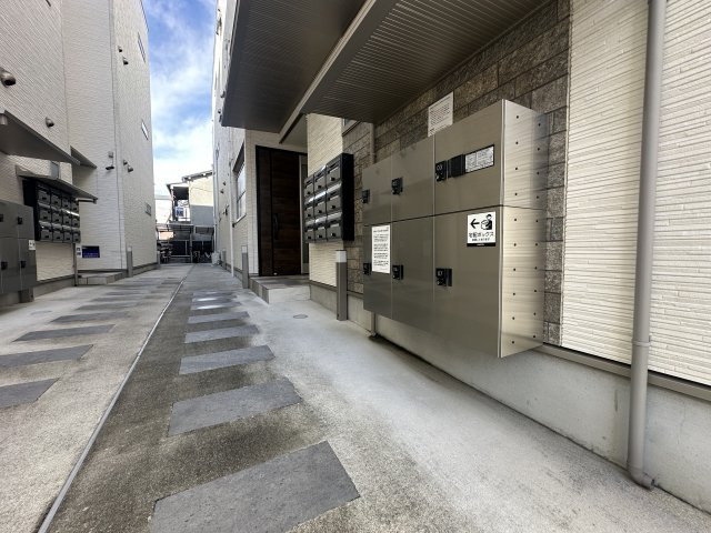 クリエオーレ東住吉Ⅲのエントランス