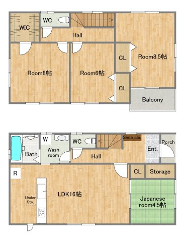 三木市別所町近藤　中古建ての間取り