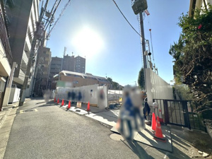 【前面道路含む現地写真】 | 2026年1月12日撮影
建築中