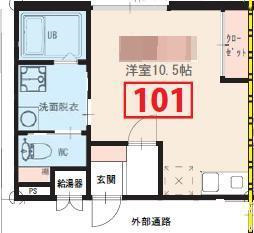 姫路市西夢前台１丁目のアパートの間取り