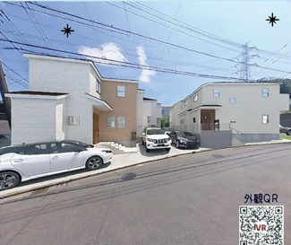 【外観パース】 | 町田市野津田町　全4棟/今回販売2棟（2号棟） | 外観パース