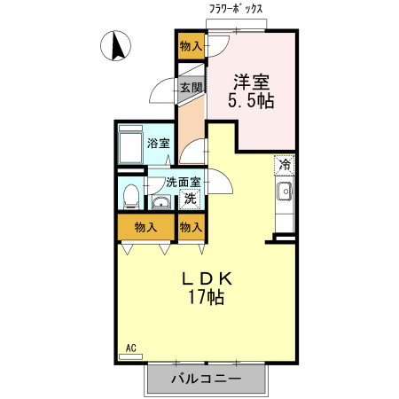 レジデンス21TH C棟の間取り