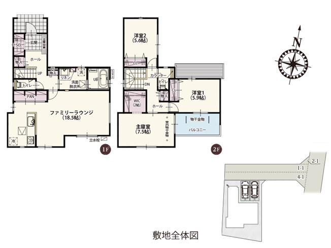 【新築住宅】熊谷市上之第9期の間取り