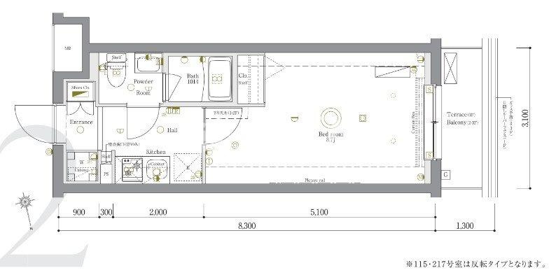 練馬区羽沢２丁目の賃貸マンションの間取り