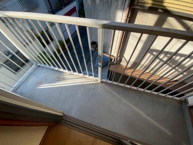 松原貸家のバルコニー