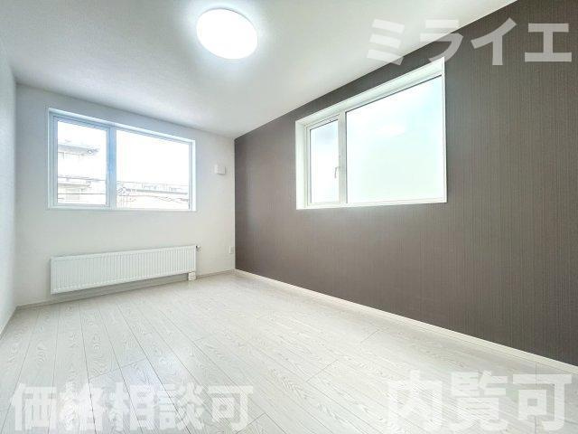 【新築戸建】札幌市白石区栄通5丁目2棟の洋室|同仕様物件