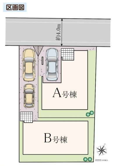 南区相南３丁目新築戸建て　A号棟の区画図|区画図「南区相南3丁目新築戸建て」