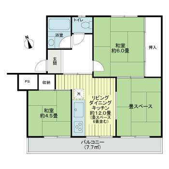 【間取り】 | 有馬南住宅１号棟