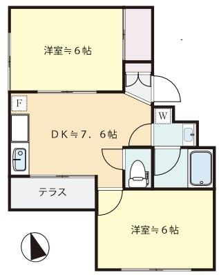 天野マンションの間取り