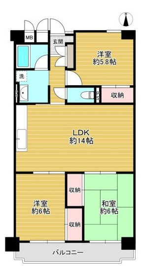 【間取り】 | ドムール緑町