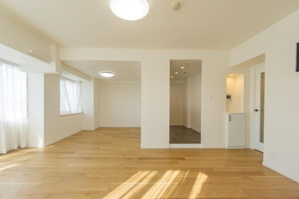 新多摩川ハイム１号棟の居間・リビング