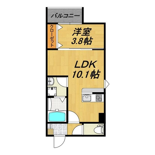 LECOCON一宮Ⅷの間取り