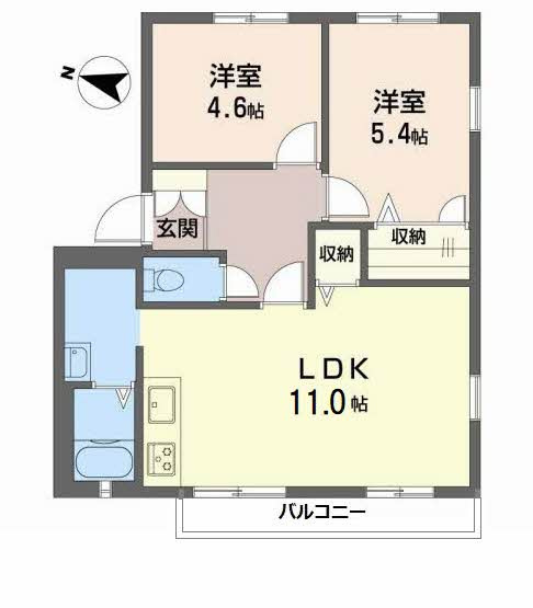 フレグランス高松の間取り