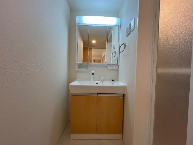 仮）豊山町豊場新栄34-1新築アパートの洗面所|洗髪洗面化粧台（イメージ）