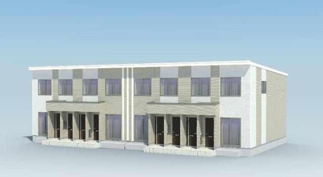 仮）豊山町豊場新栄34-1新築アパートの外観|完成予想図