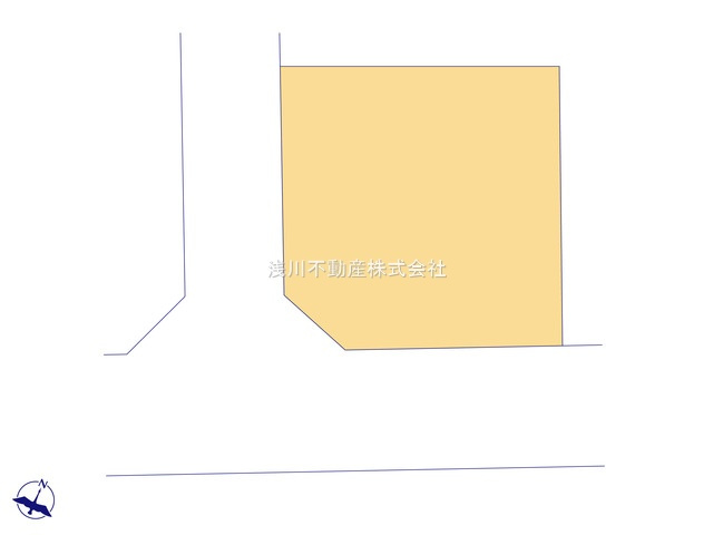 八王子市　長房町　新築一戸建て　Ⅰ期の区画図|～南西角地のため陽当り良好です～