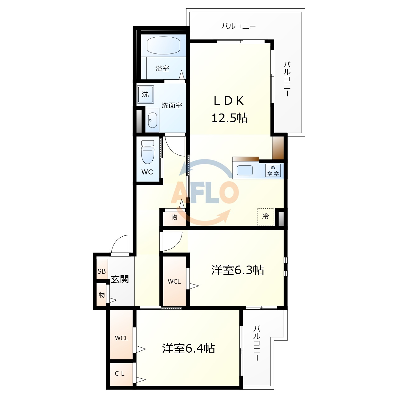 YOURMAISON粉浜駅前　東粉浜小学校区の間取り|YOURMAISON粉浜駅前（ユアメゾン粉浜駅前）　間取り