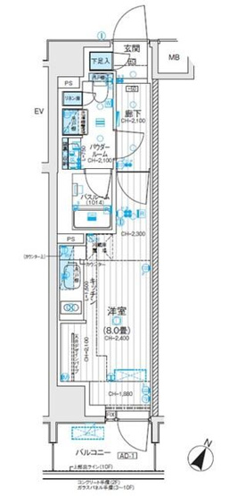 【間取り】 | デュオステージ相模大野(デュオステージサガミオオノ)