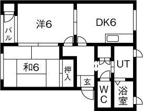 フラワーパーク III棟の間取り
