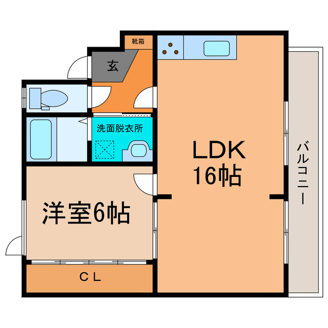 キャスタールームの間取り