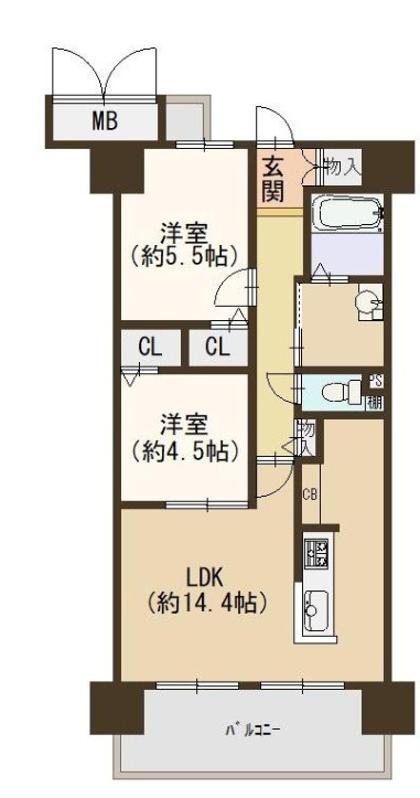 キャステージパーク1番街の間取り