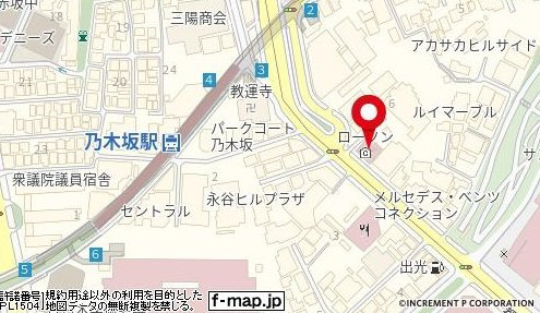 パシフィック乃木坂の地図