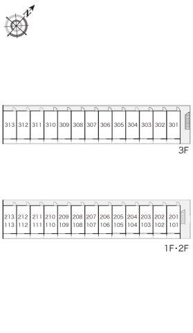 レオパレス宇多津の区画図