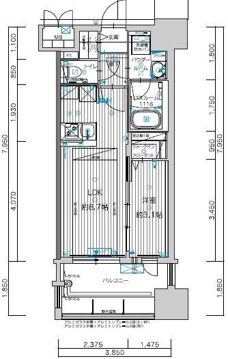 【間取り】 | グランフォーレ千早マークスクエア イーストウイング