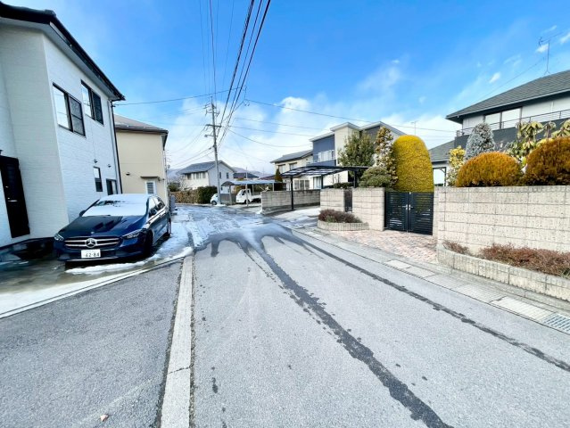 千曲市寂蒔第１の前面道路含む現地写真
