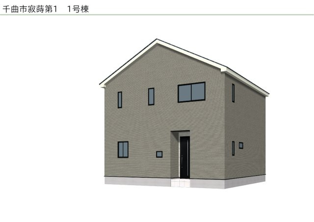 千曲市寂蒔第１の外観パース|１号棟