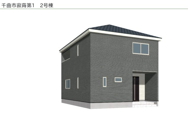 千曲市寂蒔第１の外観パース|２号棟