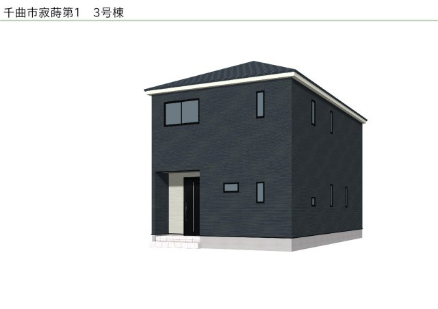 千曲市寂蒔第１の外観パース|３号棟