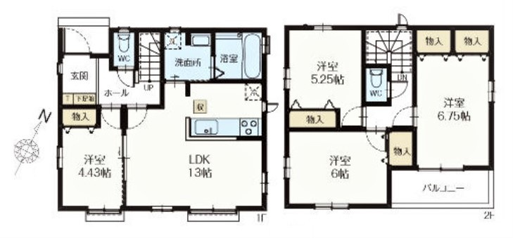 新座石神5期　全18棟（1工区）　1-O号棟